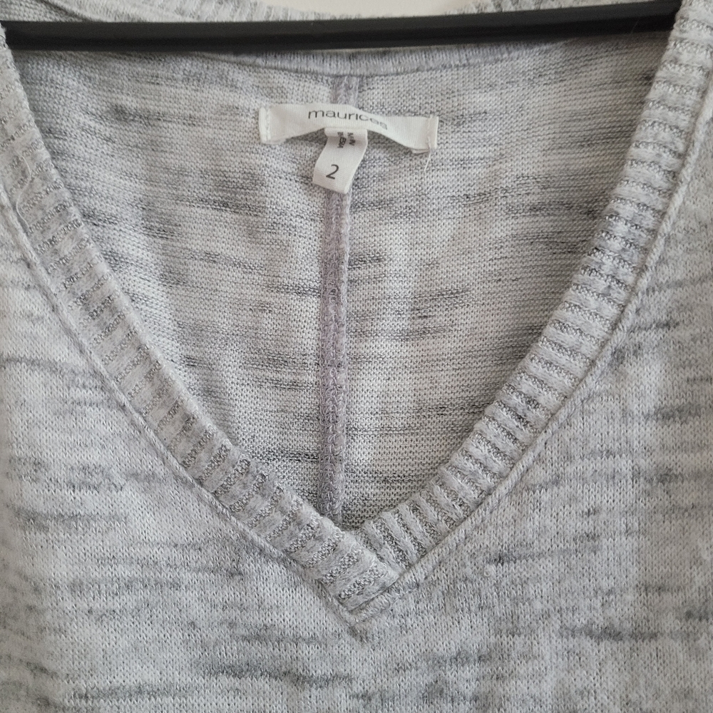 flannel quarter sleeve sweater